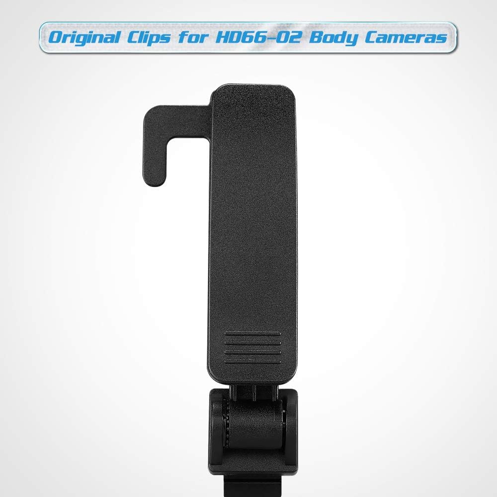 BOBLOV HD66-02/D7 Body Camera Shoulder Clip, Only for HD66-02/D7 Camera, Black, Plastic, Adjustable, Not Water Resistant