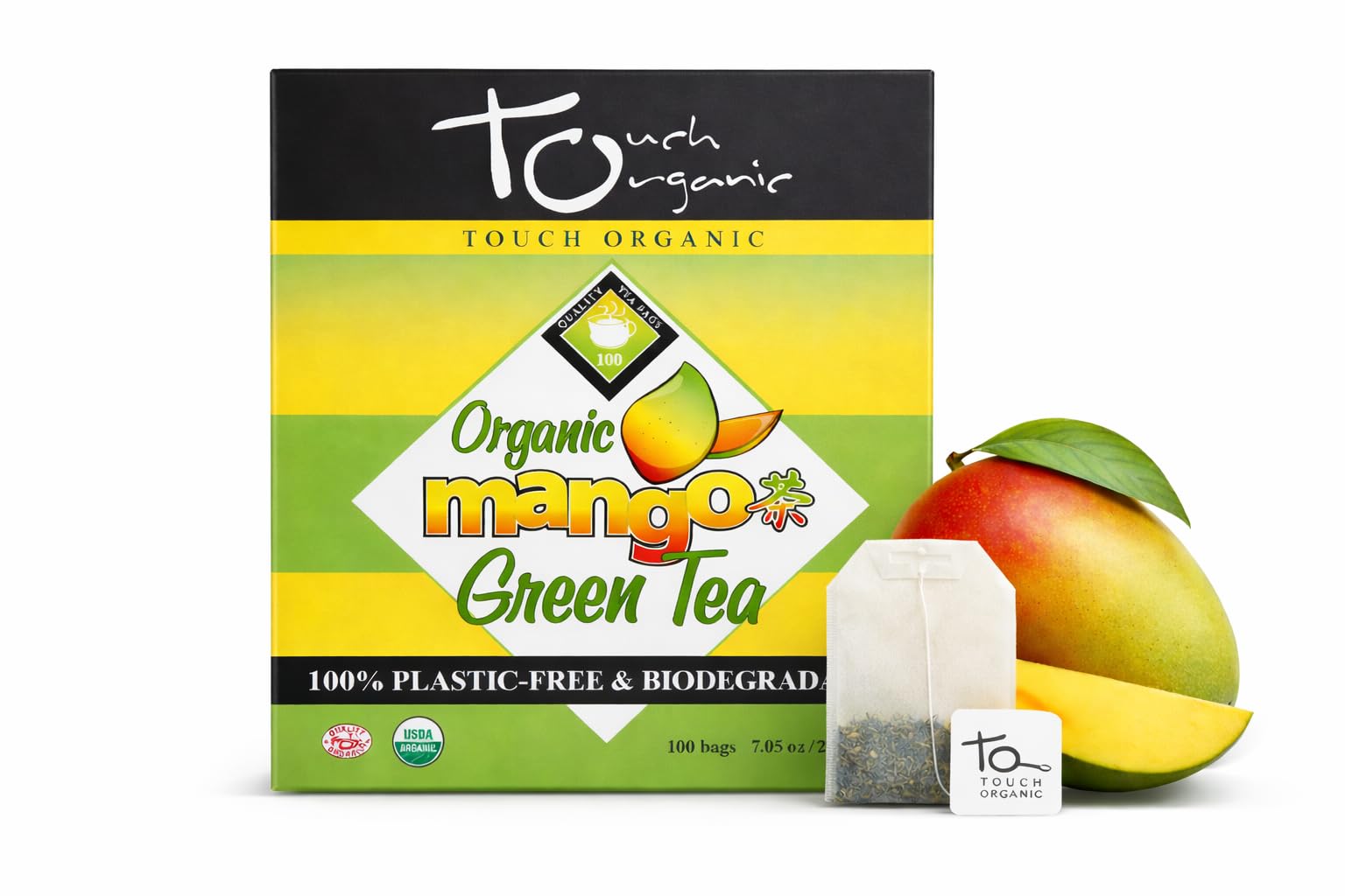 Mango Greentea Org (100bag) Touch Organic Brand: Touch Organic Teas