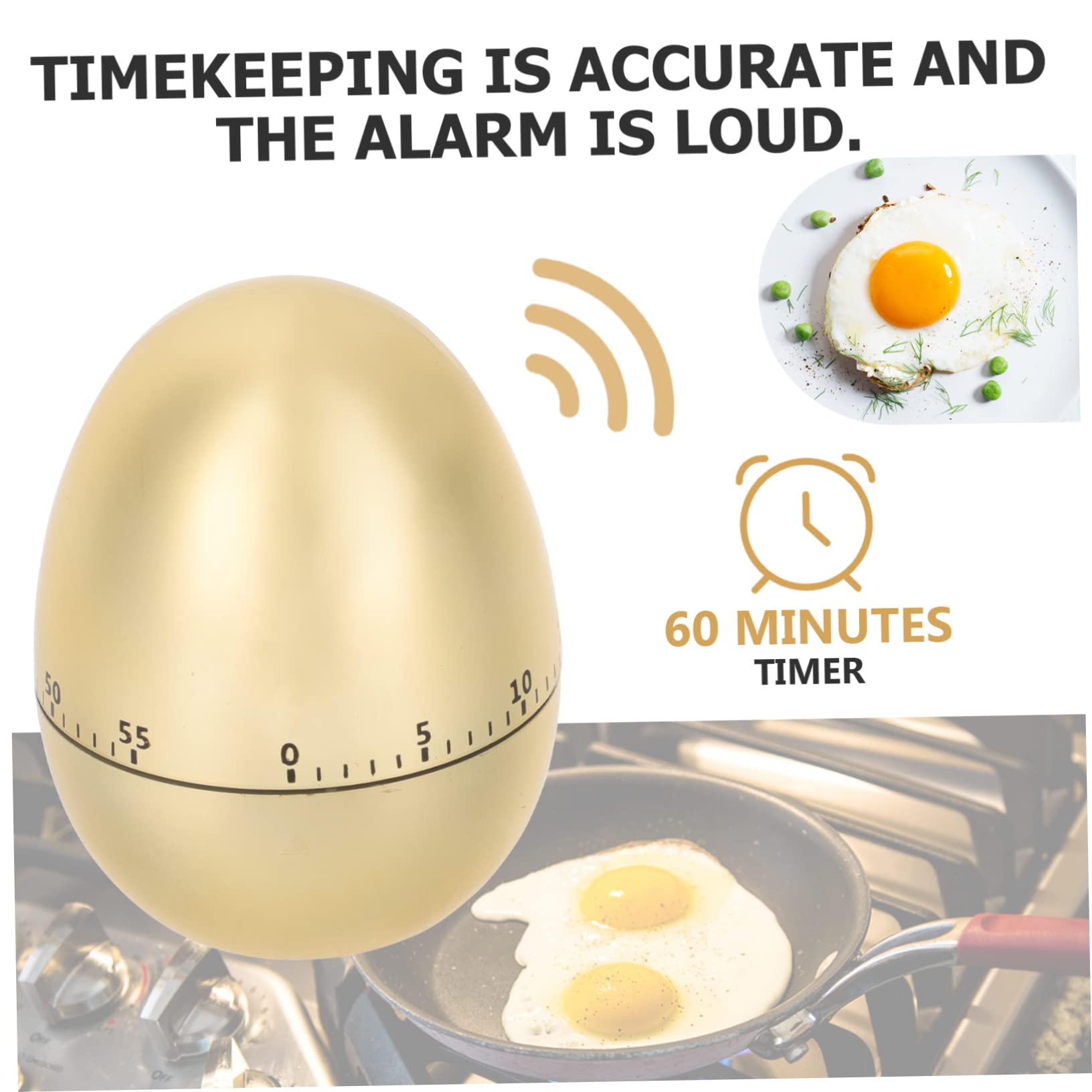 MAGICLULU 5St Küchenuhr Clocks zeitschaltuhren Mechanischer Timer zeituhr Zeitverwaltung Sport-Timer Kinder- Countdown- Zeitmanagement-Tool mechanisches Zeitmessgerät Eisen Golden