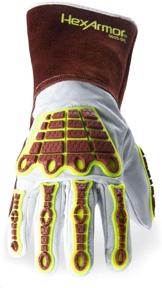 HexArmor High-Heat Resistance HeatArmor Gloves| Impact Protection | A9 Level Cut-Resistant | Welding Work Glove - Image 2