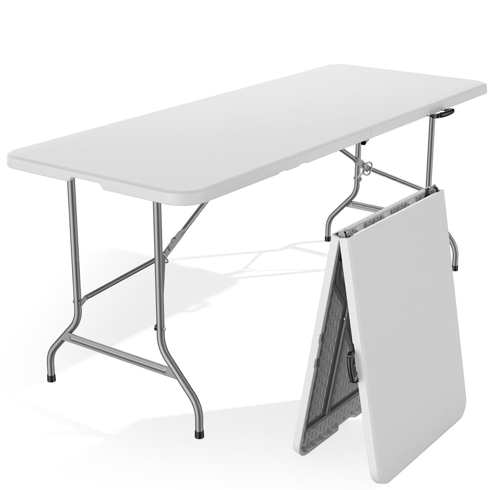 Sweetcrispy 6 FT Folding Picnic Table