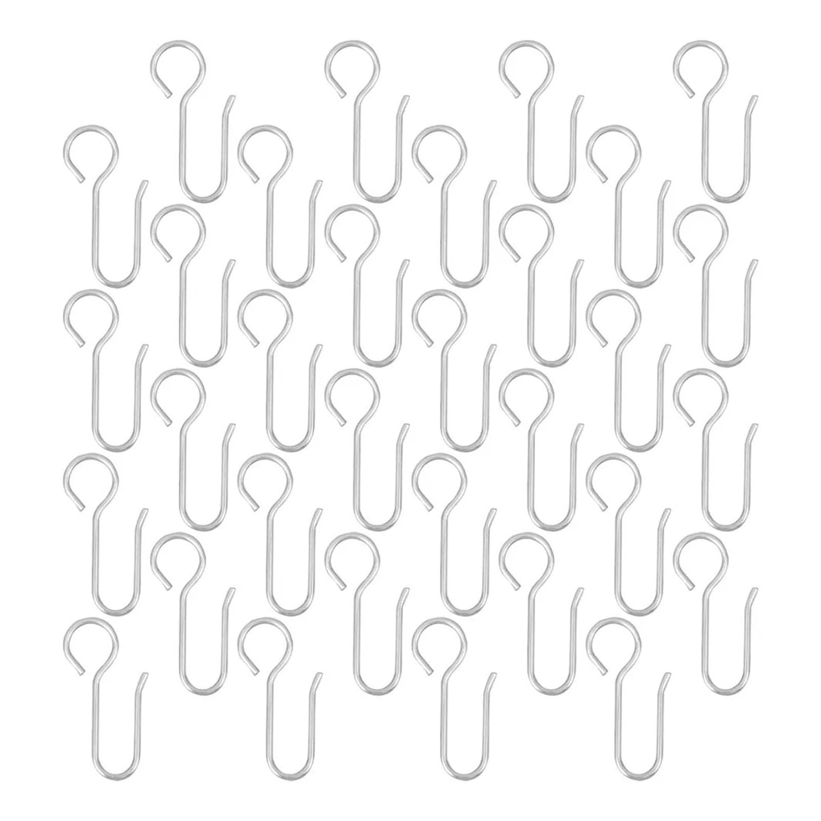 Curtain Hooks 100Pcs Ceiling Curtain Hanging Hooks Metal Track For Shower Curtains Drapery Towel Holder Fixing Hook Modern Minimalist