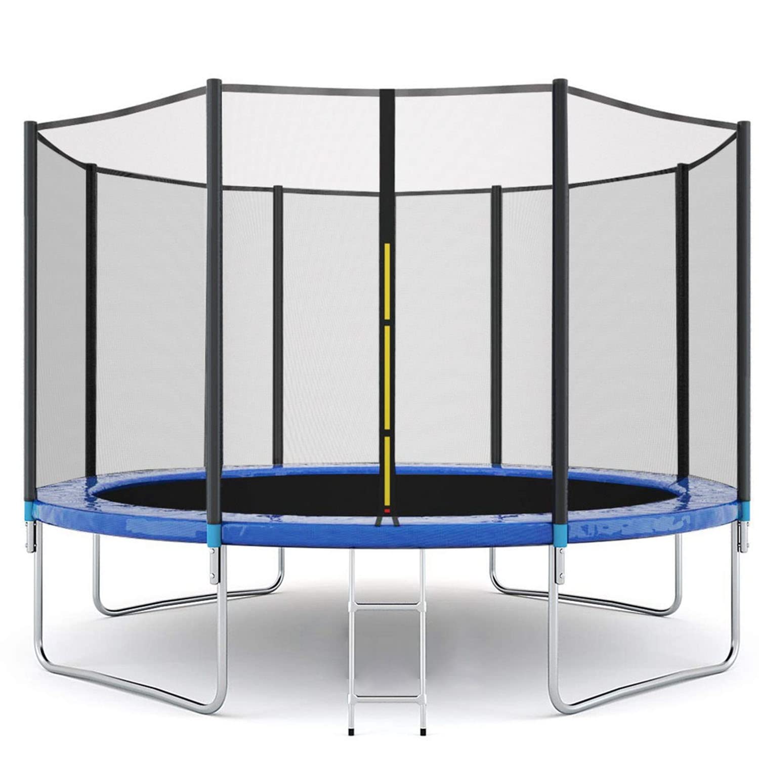 Pro Trampoline with Safety Enclosure, 12Ft Heavy Duty Jumping Mat and Spring Cover Padding for
