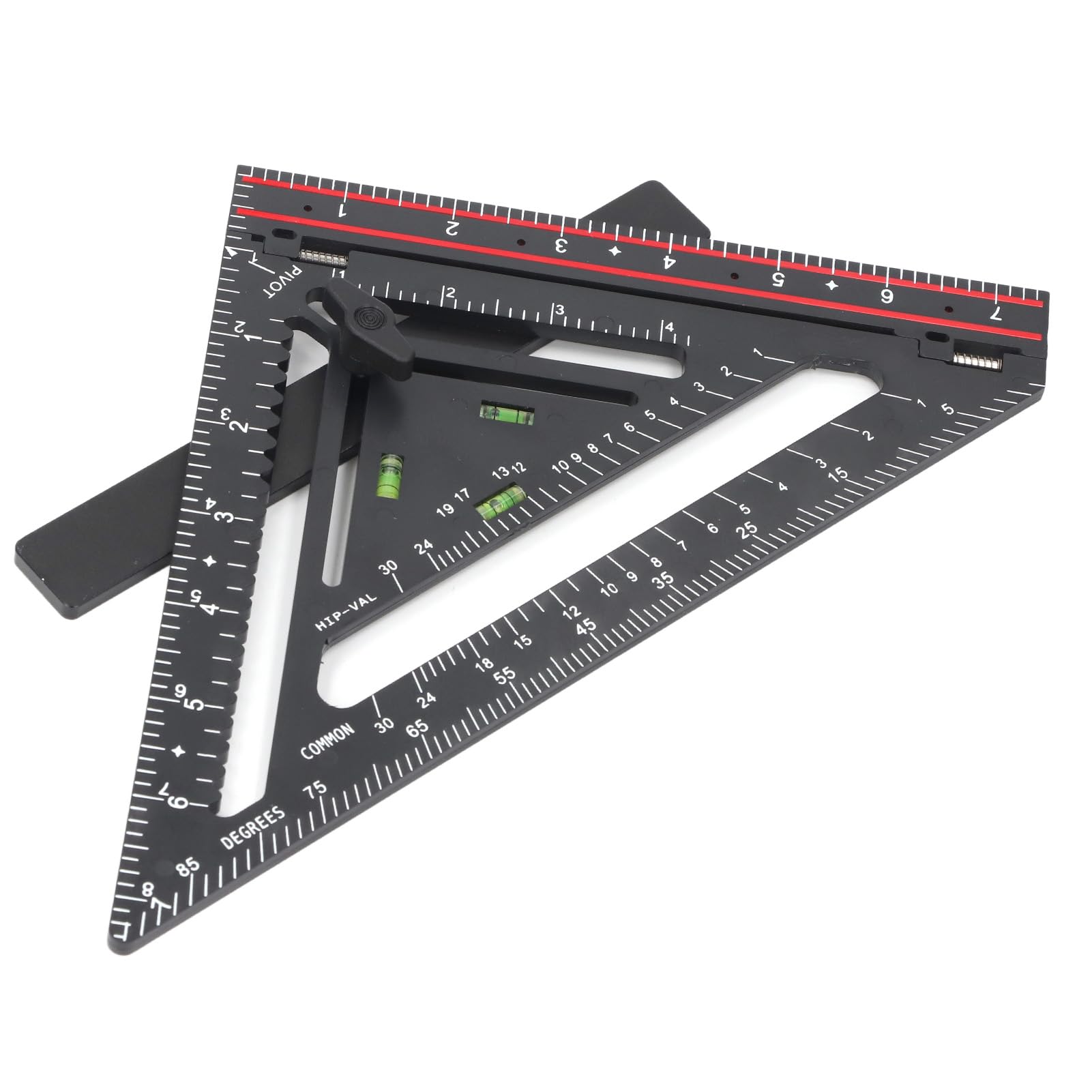 BTSEURY Triangle Ruler, Carpenter Square, Plastic 90 Degree Multipurpose Folding Framing Square for Woodworking Projects Furniture Architectural Designs