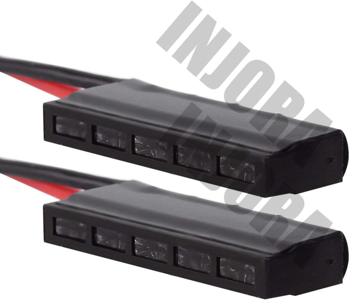 INJORA LED Lights 2pcs Brake Light Stop Lamp for 1/10 RC Crawler Axial SCX10 90046 Wraith RR10 TRX-4 D90 Tamiya (32mm)