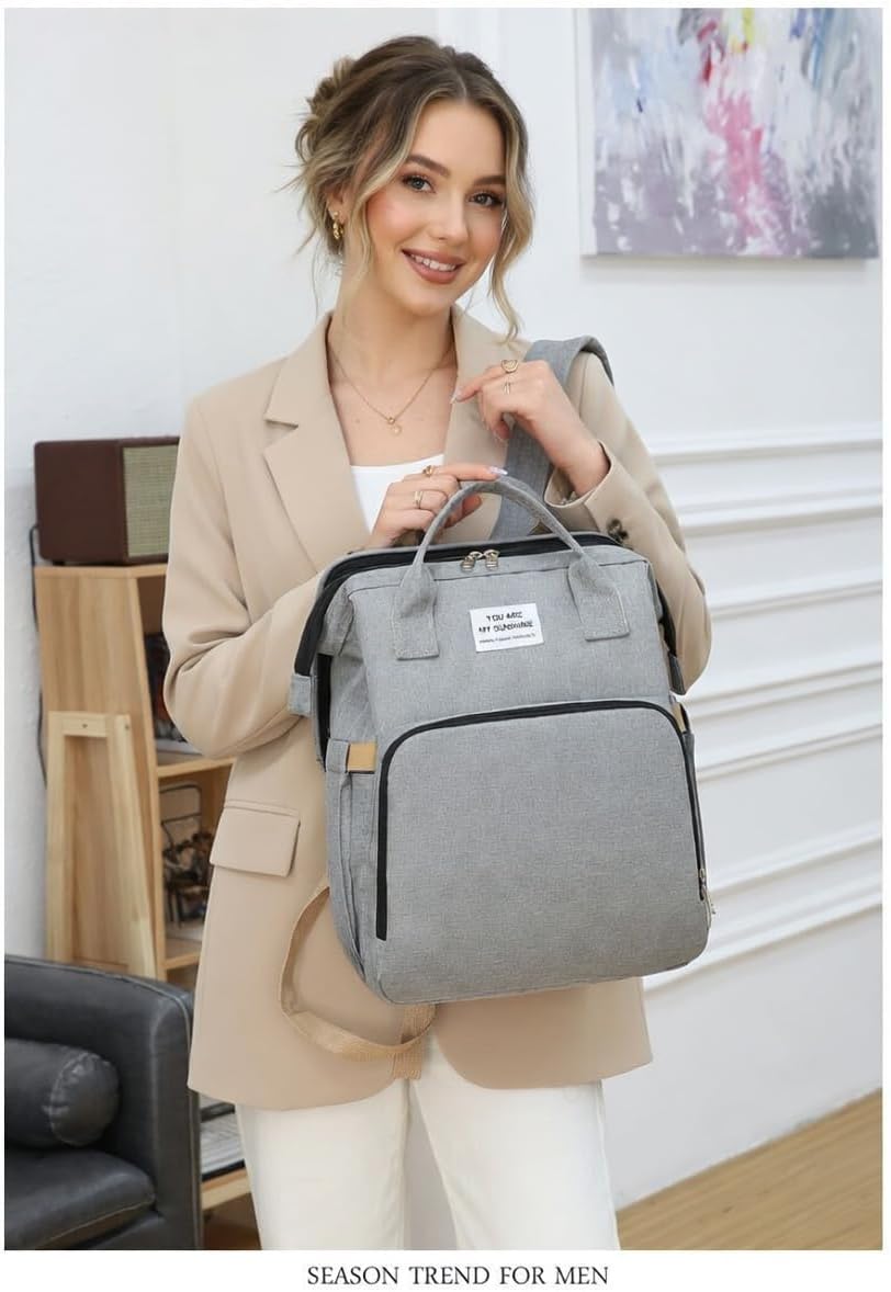 SMALL COLOR Personalized Diaper Bag Customized Backpack For Women Gifts Print Logo/Name/Photo (Green)