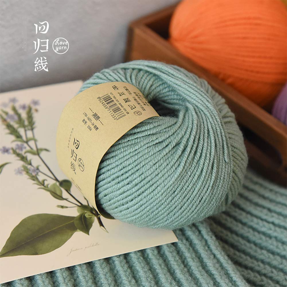 300G Pura Lana Merino Bolas para Hacer Punto y Ganchillo, 23 Colores Disponibles, Suave y cálido,02