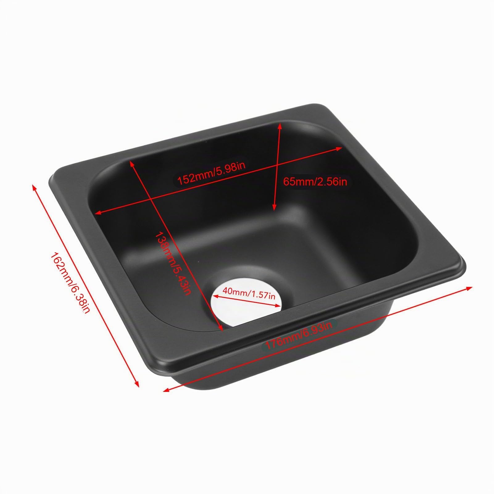 Fregadero de Acero Inoxidable, Fregadero de Barra Abatible de Gran Capacidad de 175X160X70 Mm, Instalación Integrada, Drenaje Eficiente, Fregadero de Cocina de Acero Inoxidable