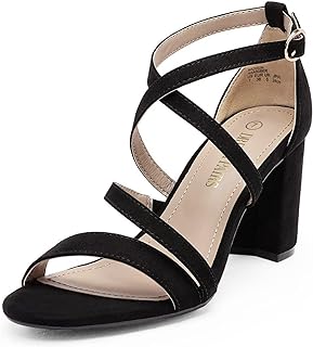 Women’s Ankle Strap Dress Pump Low Chunky Heel Sandals - Buy now