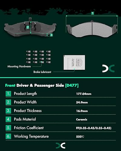 Vista 139 de SCITOO - Juego de pastillas de freno de cerámica