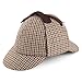 Produktbild Jaxon & James Herren Jaxon Hats Houndstooth Sherlock Holmes Hat Schirmmütze, braun, 58