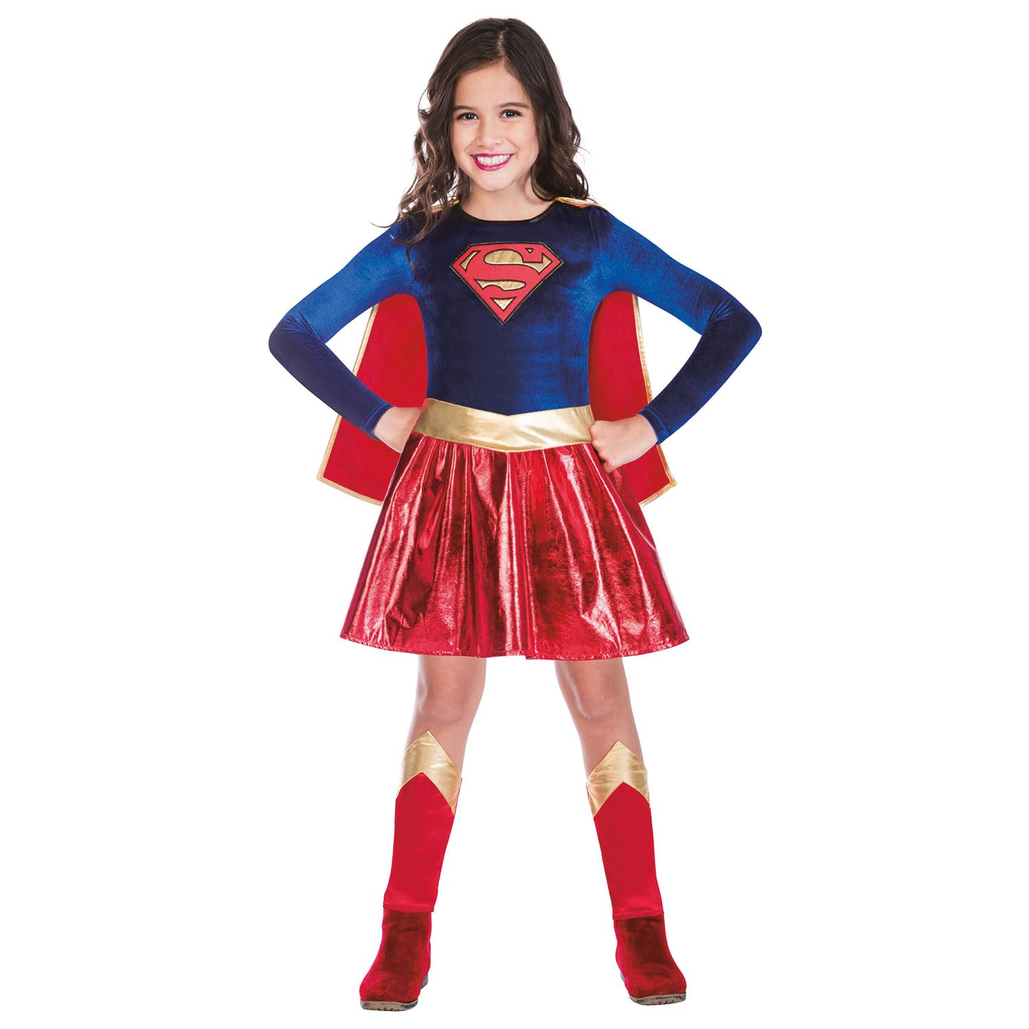 amscan Childs Super Girl Fancy Dress Official DC Comics Superhero Costume Outfit