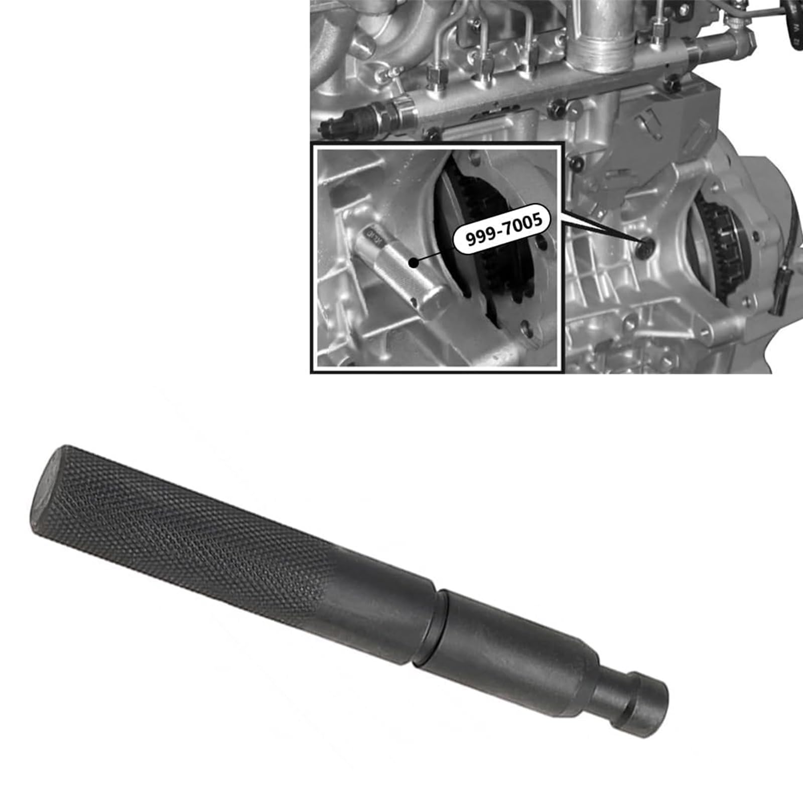 Herramienta profesional de sujeción de poleas de cigüeñal, instalación sencilla para motor C70 S40 XC90 2.0L 2.4L 2.5L