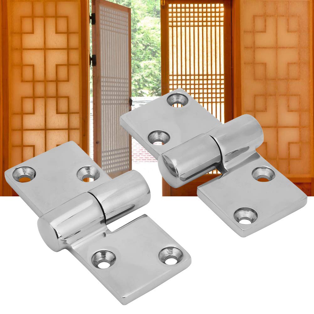 Stainless Steel Hinge 2Pcs Left and Right Take Apart Boat Deck Accessories Polished High Hardness