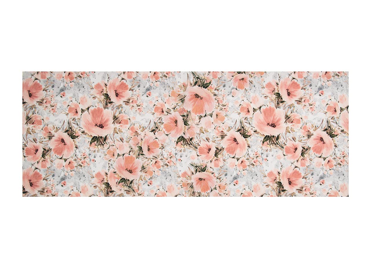 Tappeto Passatoia Antiscivolo 50x140 Cm – Biancheriaweb Con Stampa Digitale Bouquet Legno – Made In Italy, Lavabile In Lavatrice
