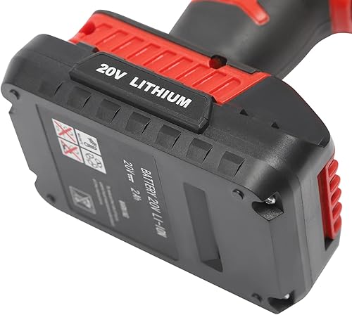 Miniatura 8 de NG NOPTEG Pistola de calafateo eléctrica, pistola de calafateo inalámbrica máxima de 20 V con batería, pistola de pegamento de velocidad ajustable