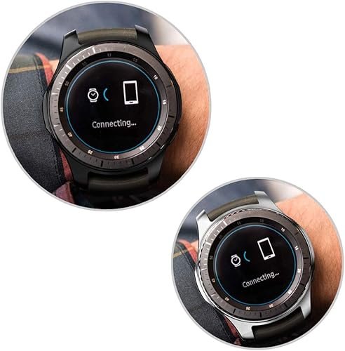 Miniatura 5 de Miimall Paquete de 2 Compatible con Samsung Galaxy Watch de 1.812 pulgadasGear S3, carcasa protectora de TPU suave chapada en TPU para Samsung Gear