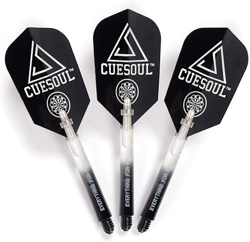 Miniatura 6 de CUESOUL Black Scorpion - Dardos de punta suave de 0.56 oz con estuche de dardos negros