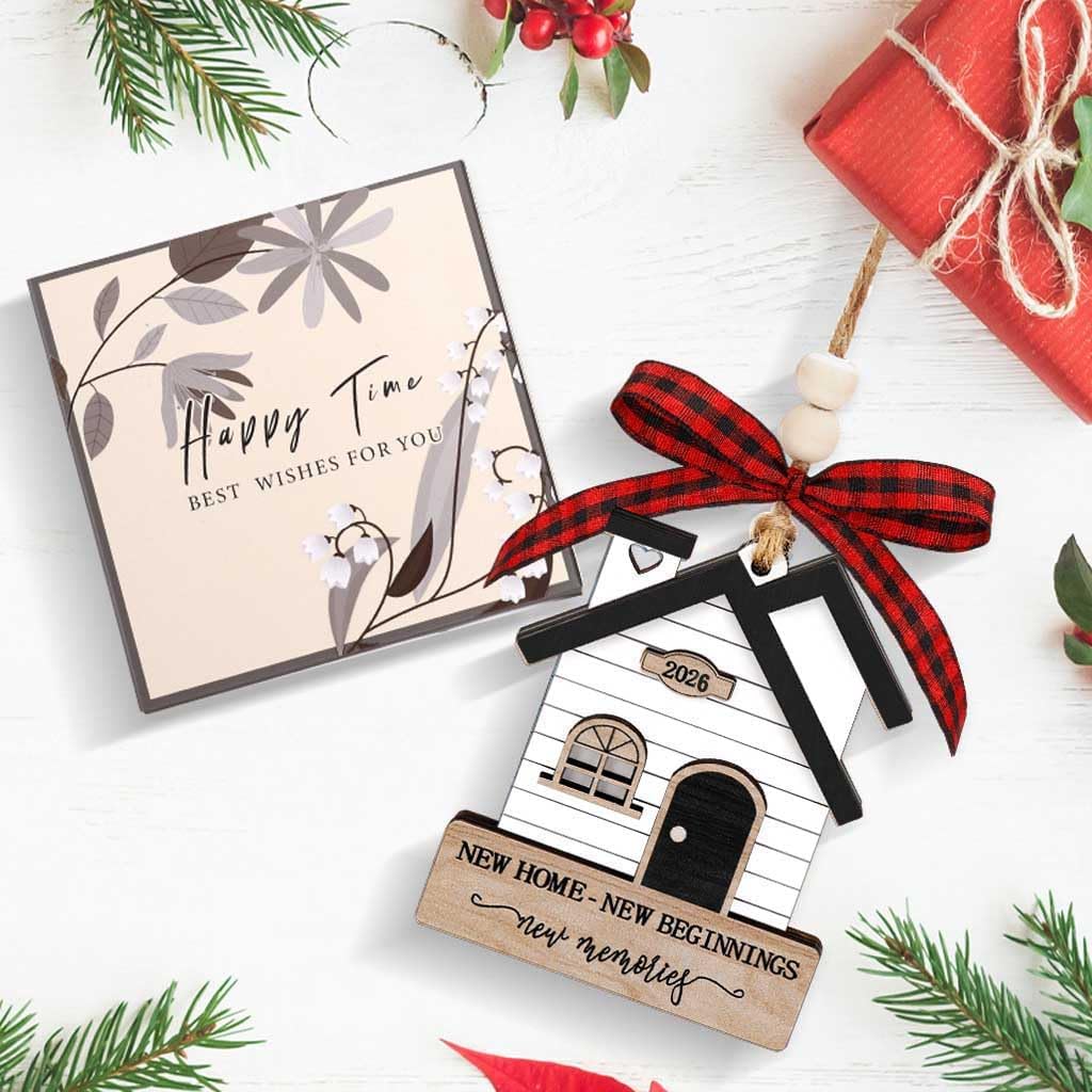 2026 New Home Ornament, Housewarming Gifts 2026 Christmas Ornament, New House New Beginning House Warming Gift Ideas for Women Couple Homeowners image 5