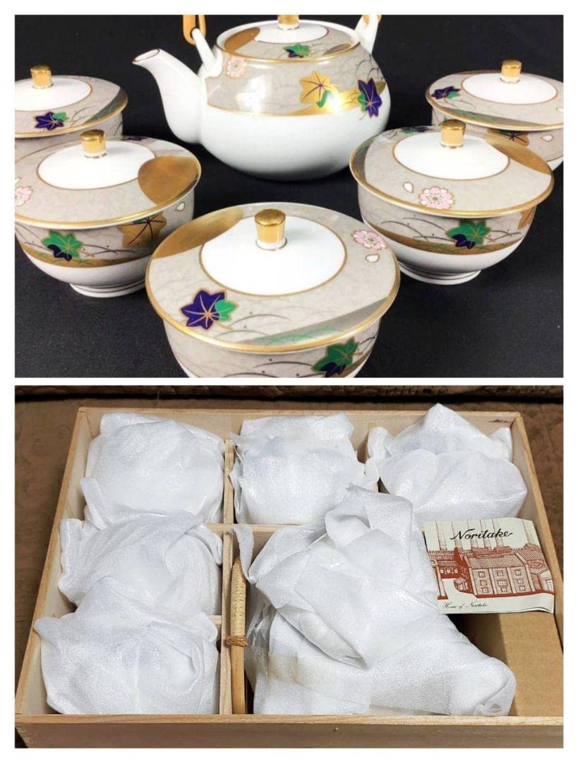 Amazon.co.jp: ノリタケ 錦繍 急須1個 蓋付湯呑み 5客 : ホーム＆キッチン