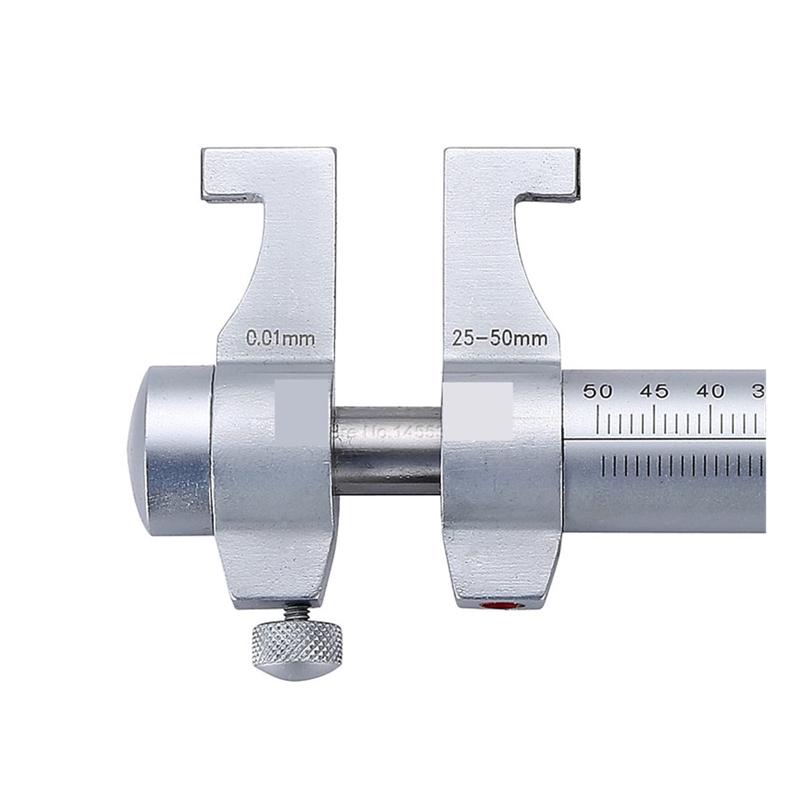Micrómetro, Micrómetros internos 25-50 mm/0.01 mm Métricos de carbón Ratchet Tornillo calibre Herramientas medición