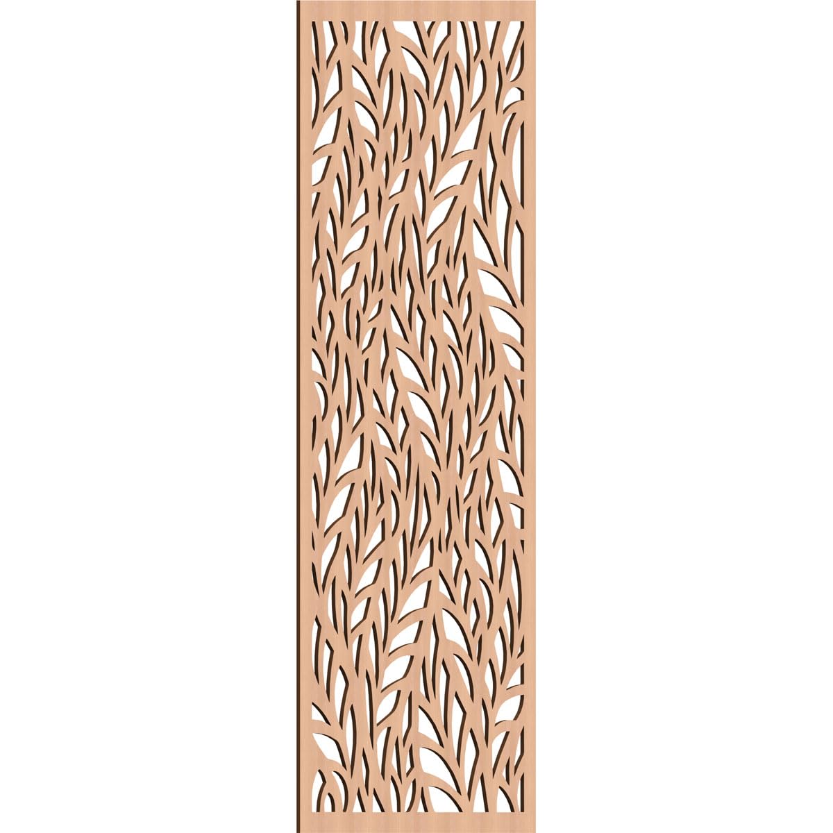 Ortonville Decorative Pierced Fretwork Wood Wall Panels, 31 3/8"W x 79 3/8"H x 3/8"T, Alder
