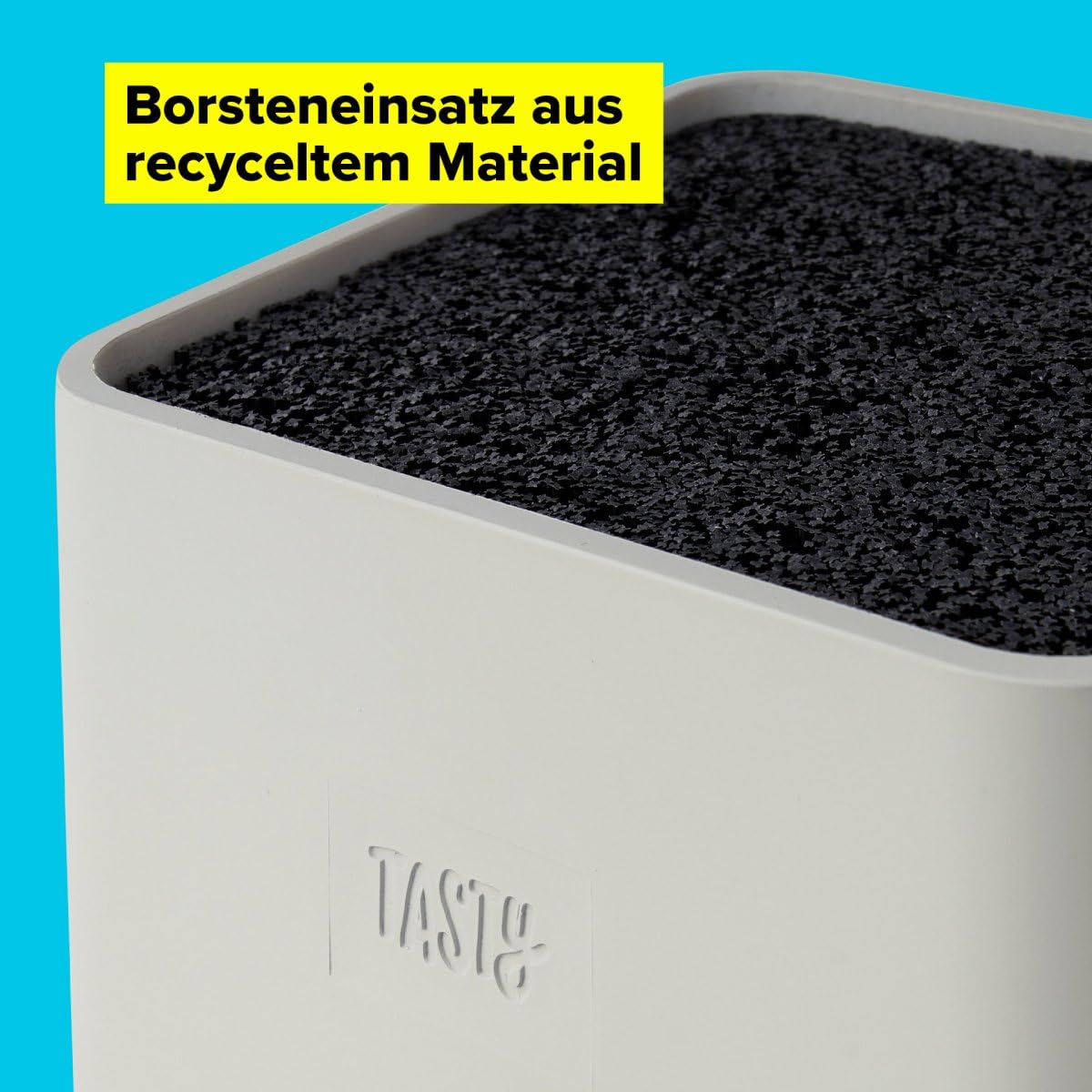 Zestaw bloków na noże, 3 noże, 4-częściowy, uniwersalny blok na noże z wkładką z włosia, w zestawie uchwyt na tablet i telefon komórkowy oraz noże ze stali nierdzewnej