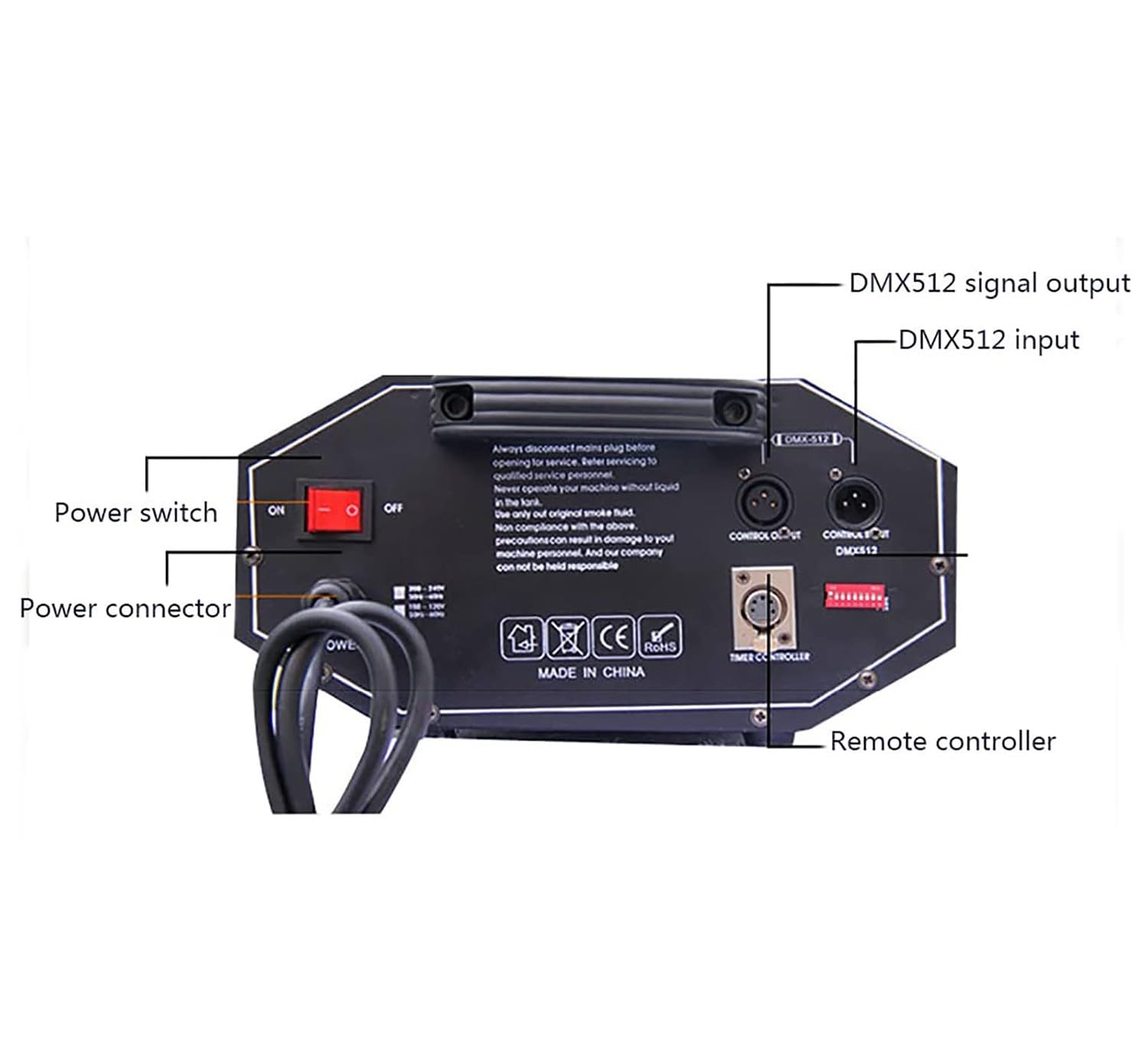 Maquina De Humo 3000 W Máquina De Niebla con Control Remoto, Cool Y Hermosa Máquina De Niebla Equipo De Escenario Bar Fiesta Sala Privada Boda Halloween Espectáculos DJ