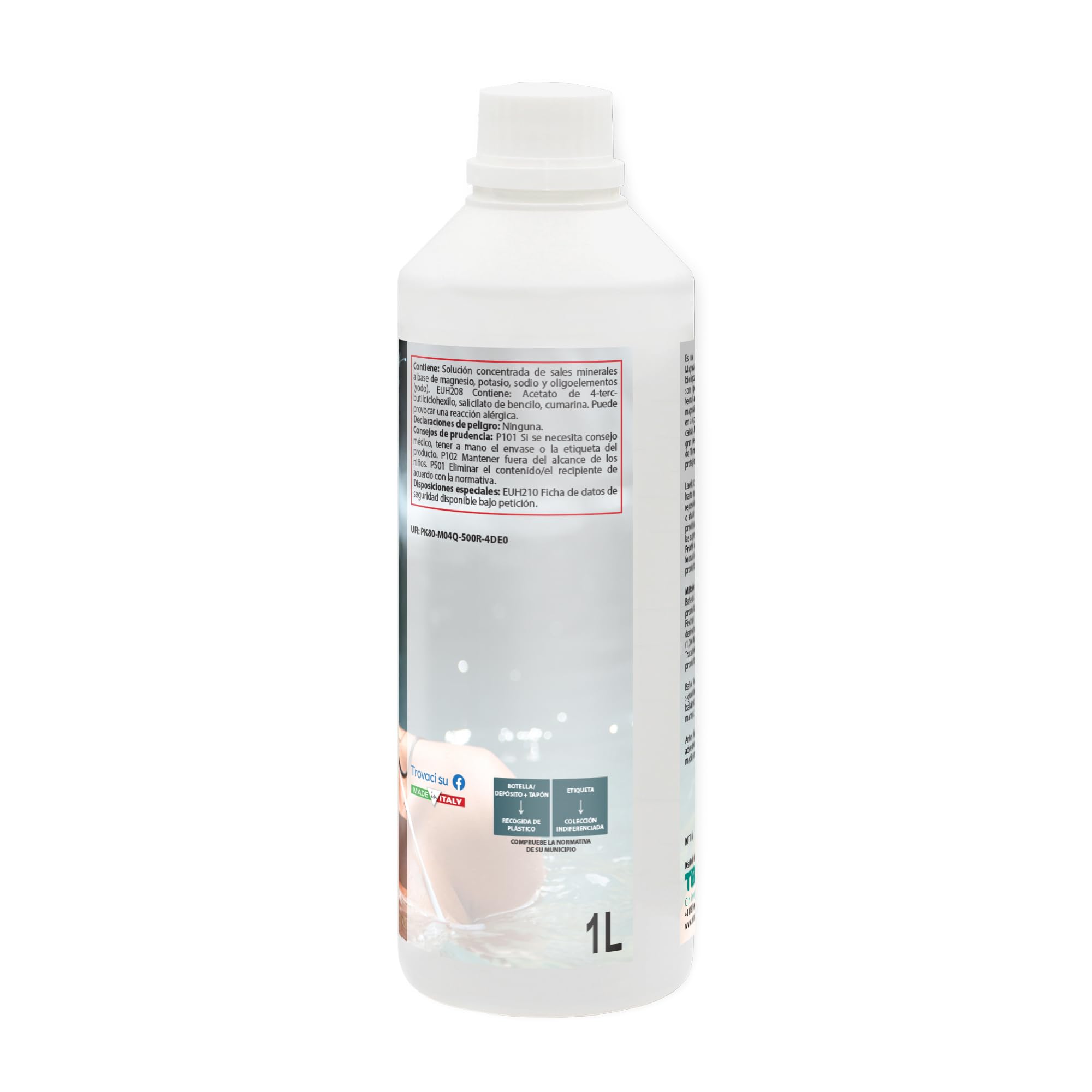 Thermal Bath SET Ossigeno Attivo past. 20gr 1,2Kg + 2pz Aqua Fructis da 1Lt | Ossigeno Attivo in Pastiglie da 20 gr e Aqua Termale al Profumo Fruttato, Ideale per Piscina e Spa Idromassaggio