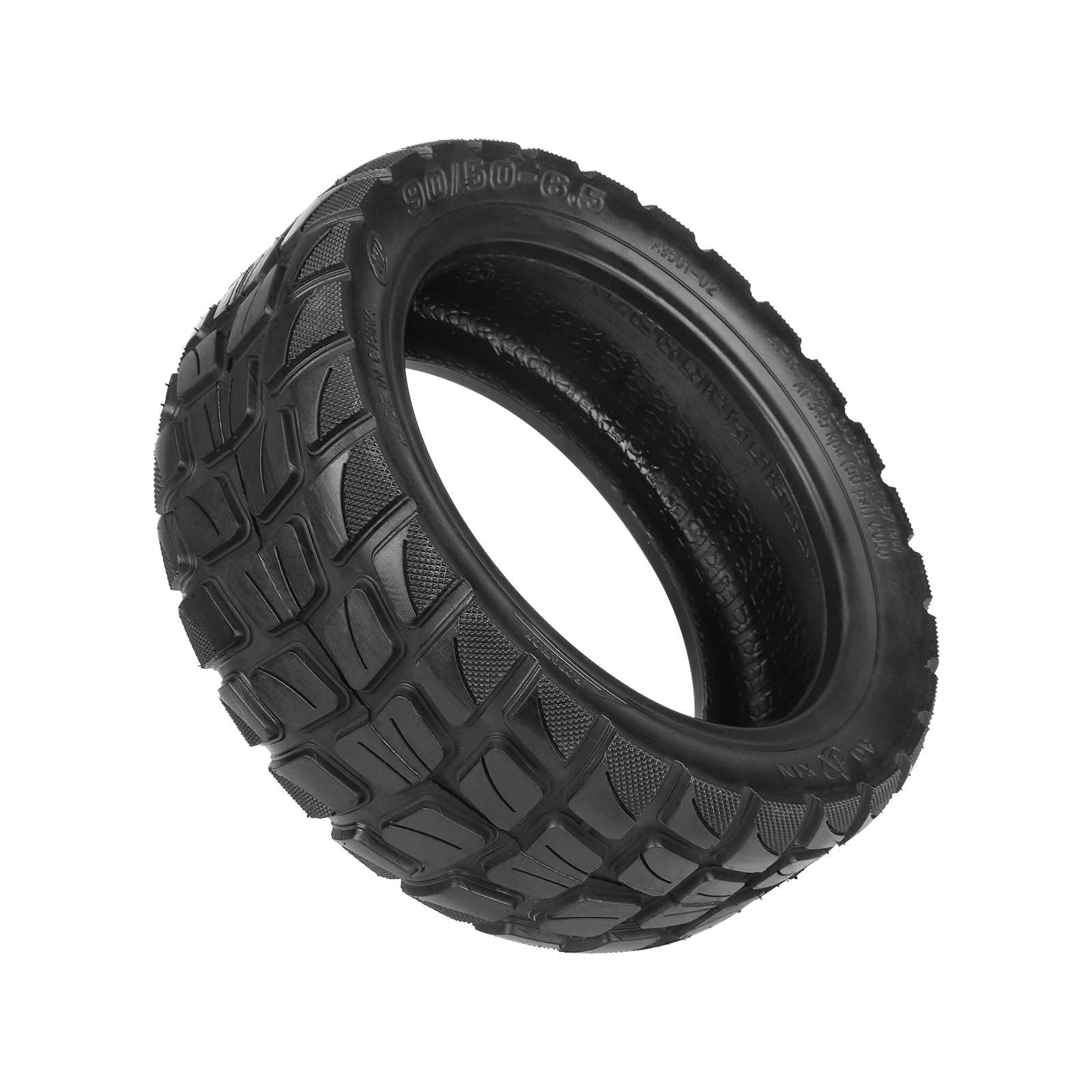 90/50-6,5 Offroad Tubeless Reifen für Kukirin M5 Pro Elektro Scooter Zubehör Verdickte Verbreiterte Verschleißfeste Pannenschutz Ersatzteile (1 Stück)