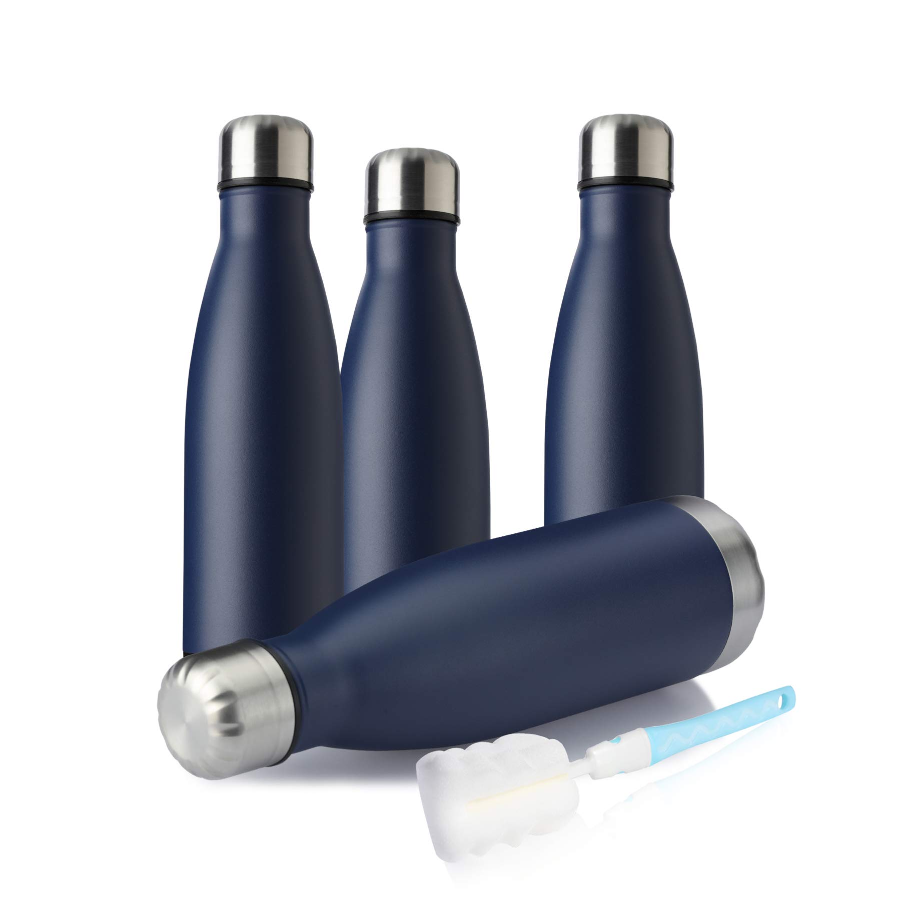Snapklik.com : MEWAY 17oz Sport Water Bottle 4 Pack Vacuum Insulated ...