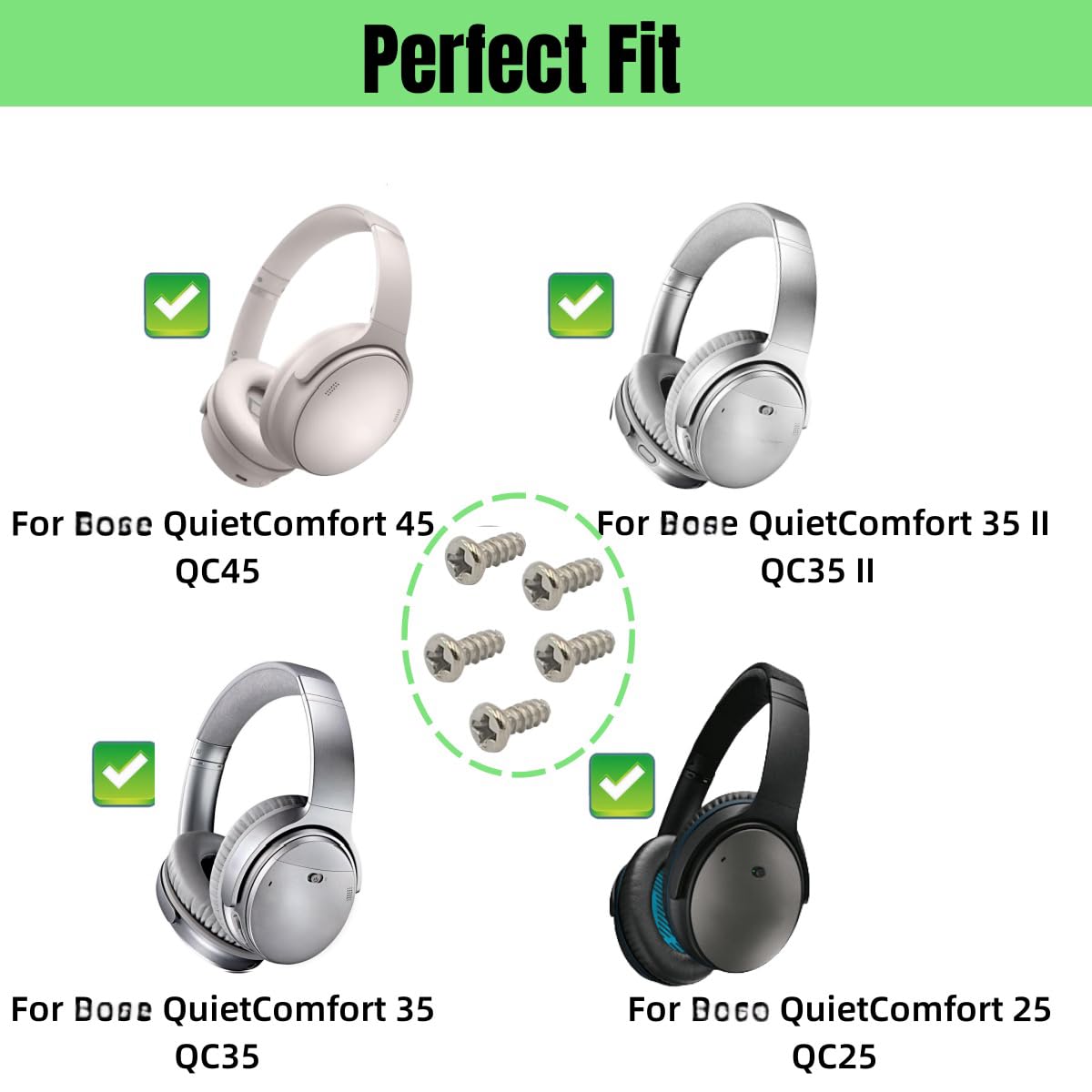 Amazon.co.jp: KOMITASUI ヘッドホンネジ交換用 Bose QuietComfort 35