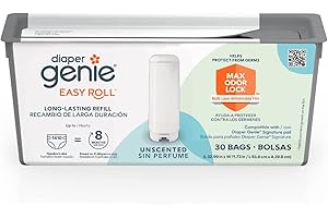 Diaper Genie Refill 8 Pack: Ultimate Odor Control for Newborn Diapers