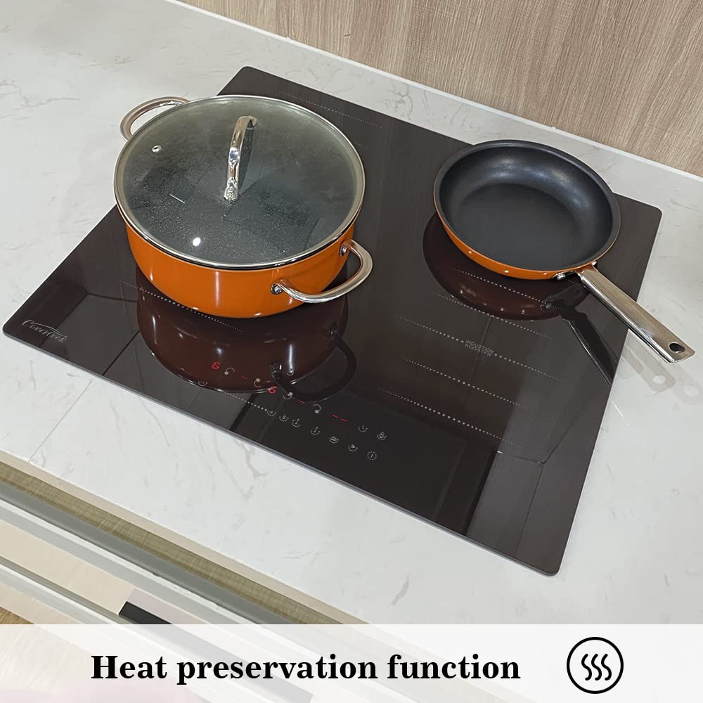 Flex Induction Hobs, 59cm Cooktop Electric Cooker Hob with 2 Flexible