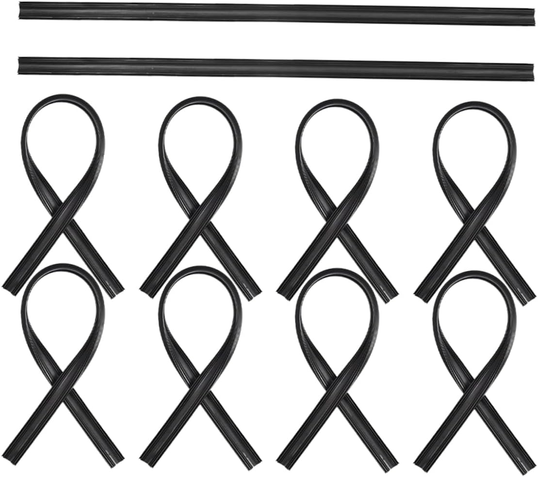 10pcs Wiper Refills for Windshield Rubber Strips for All-weather Performance Easy Installation Compatible Vehicles