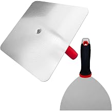 Drywall Hand Tool Kit, 12 Aluminum Hawk & 6 Stainless Steel Putty Knife, Masonry Mud Hawk Set for Cement, Mortar and Drywall Finishing