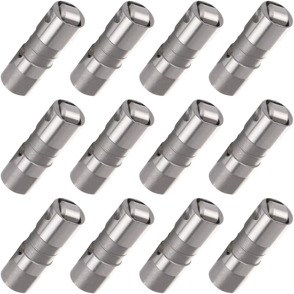 12PCS Engine Adjuster Hydraulic Lifters for Buick for Allure 2005-2009 3.8L for Chevy Astro 1985-2005 4.3L for GMC for C1500 1985-1998 4.3L for Oldsmobile for 98 1987-1996 3.8L Replace JB-2079