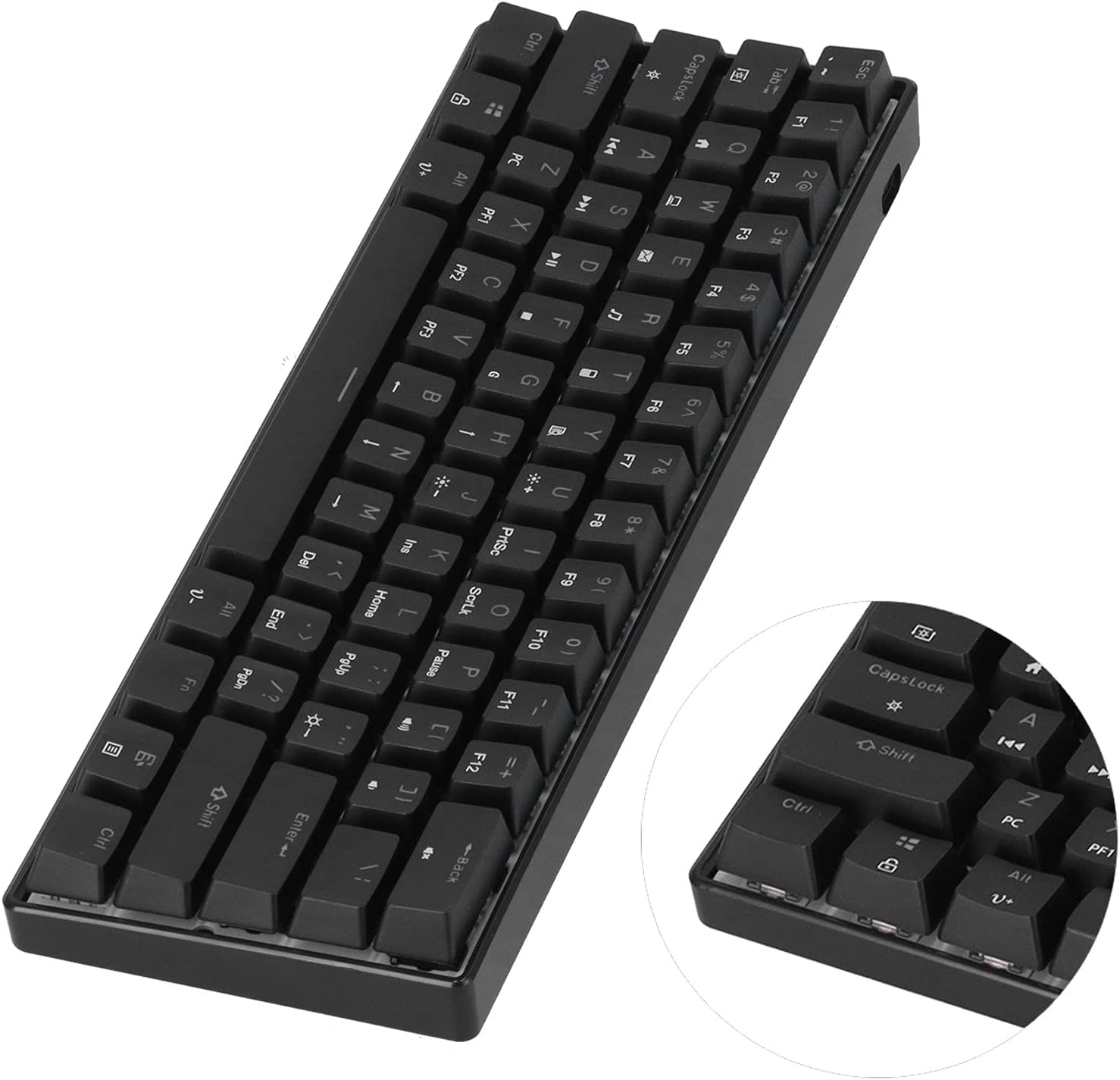 GOTOTOP 61 Keys Mechanical Keyboard, NKey Rollover Wired