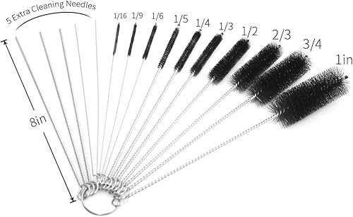 Miniatura 3 de DanziX Limpiador de cepillos de tubo de nailon, 2 juegos de cepillos de limpieza de tuberías en total 30 piezas con bolsa gratis para pajitas,
