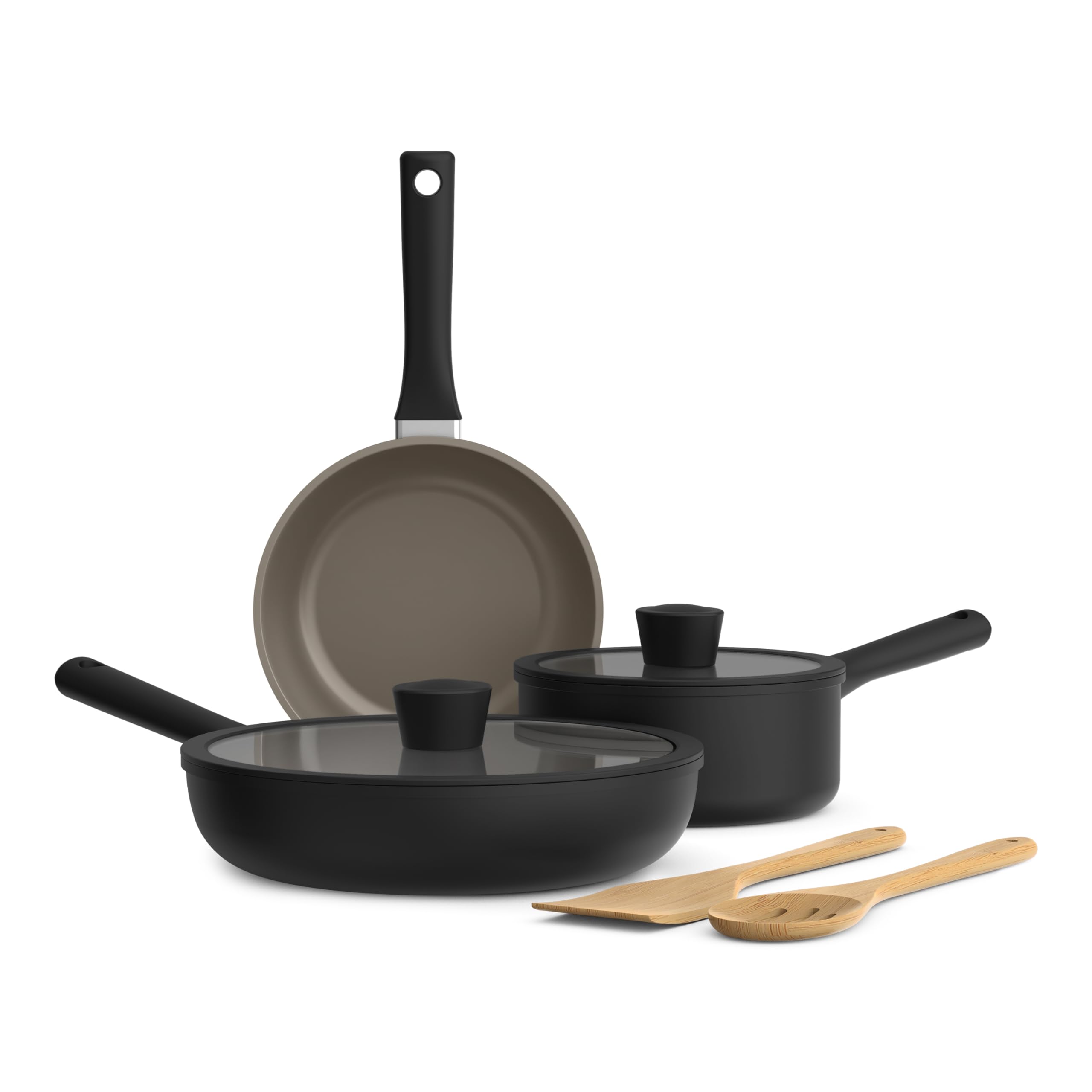 Batterie de cuisine en céramique Bella anti-adhésive pour cuisiner sans attacher