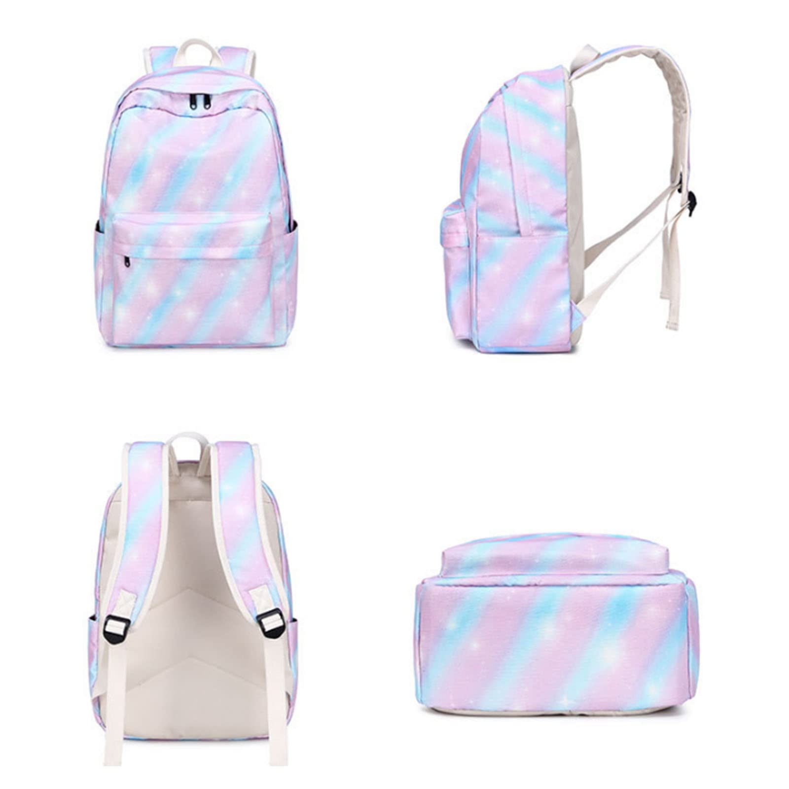 Zaino da scuola leggero a righe arcobaleno zaino piccolo