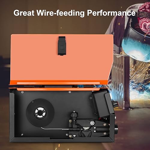 Miniatura 4 de Alambre de soldadura de núcleo de fundente, alambre Mig sin gas, carrete de acero al carbono sin gas, alambre de soldadura Mig (0.030 pulgadas, 1.1