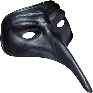 WIDMANN- Maschera Veneziana Becco Adulto Unisex, Nero, Taglia unica, 46873