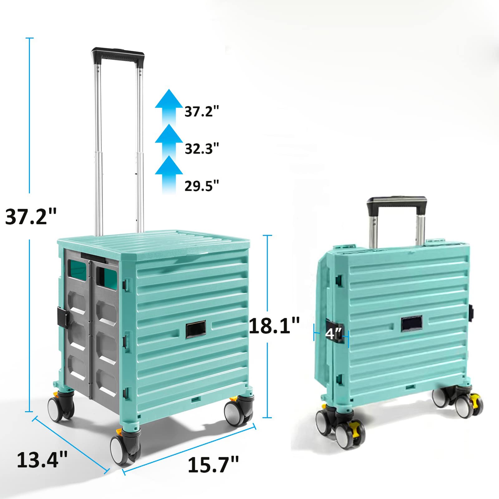 Buy Rolling File Cart for Teachers,Fodable Utility Cart,Rolling Crate