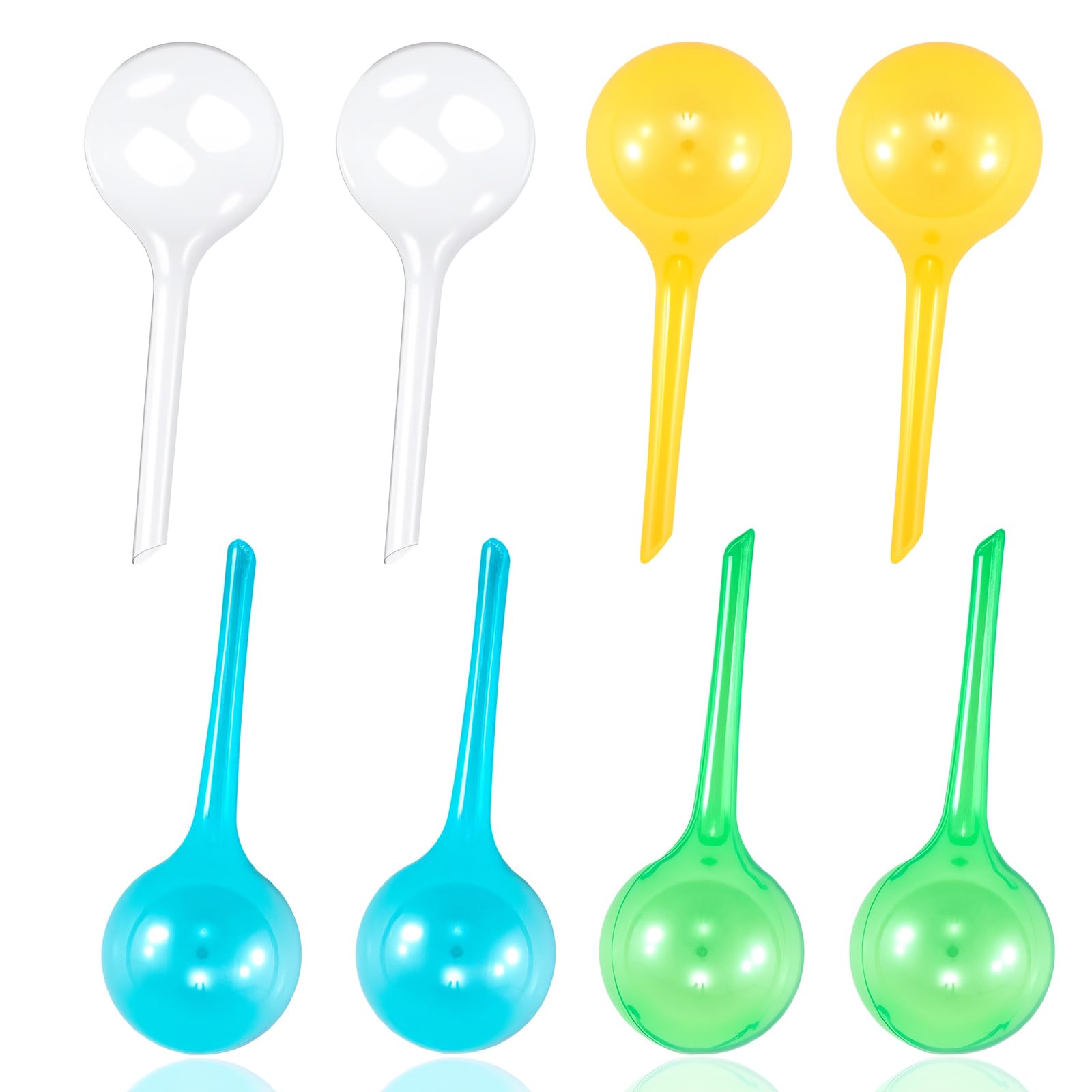 CZMTBO 8 PCS Plant Watering Globes, PVC Plant Watering Bulbs Automatic Self Plants Feeders Drip Water Trumpet for Indoor Outdoor House Potted Plants