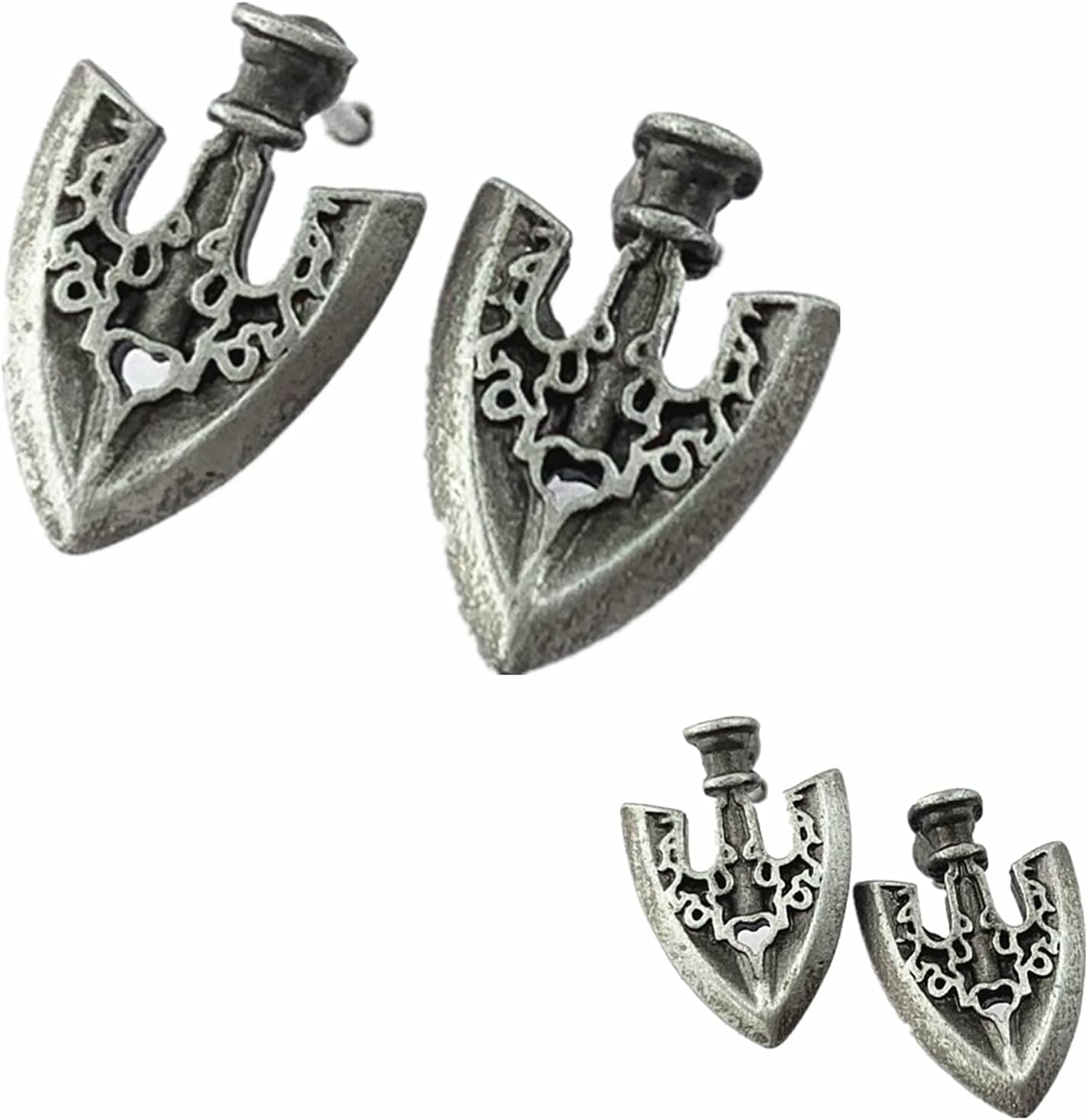 1 Pair Anime Cartoon Metal Stud Earrings Gifts for Woman (1)