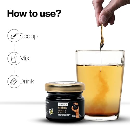 Miniatura 8 de Resina Shilajit del Himalaya, 100% pura y potente, 70% más de ácido fúlvico, más de 80 minerales traza  80 porciones x 250 mg  Probado en