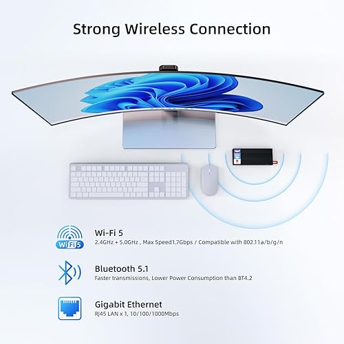 Miniatura 42 de MeLE PCG02 Mini PC Stick sin ventilador, J4125 8 GB 128 GB Escritorio Computadora Stick,Soporte WiFi 4K HDMI PXE desbloqueado Bios, Micro PC Auto