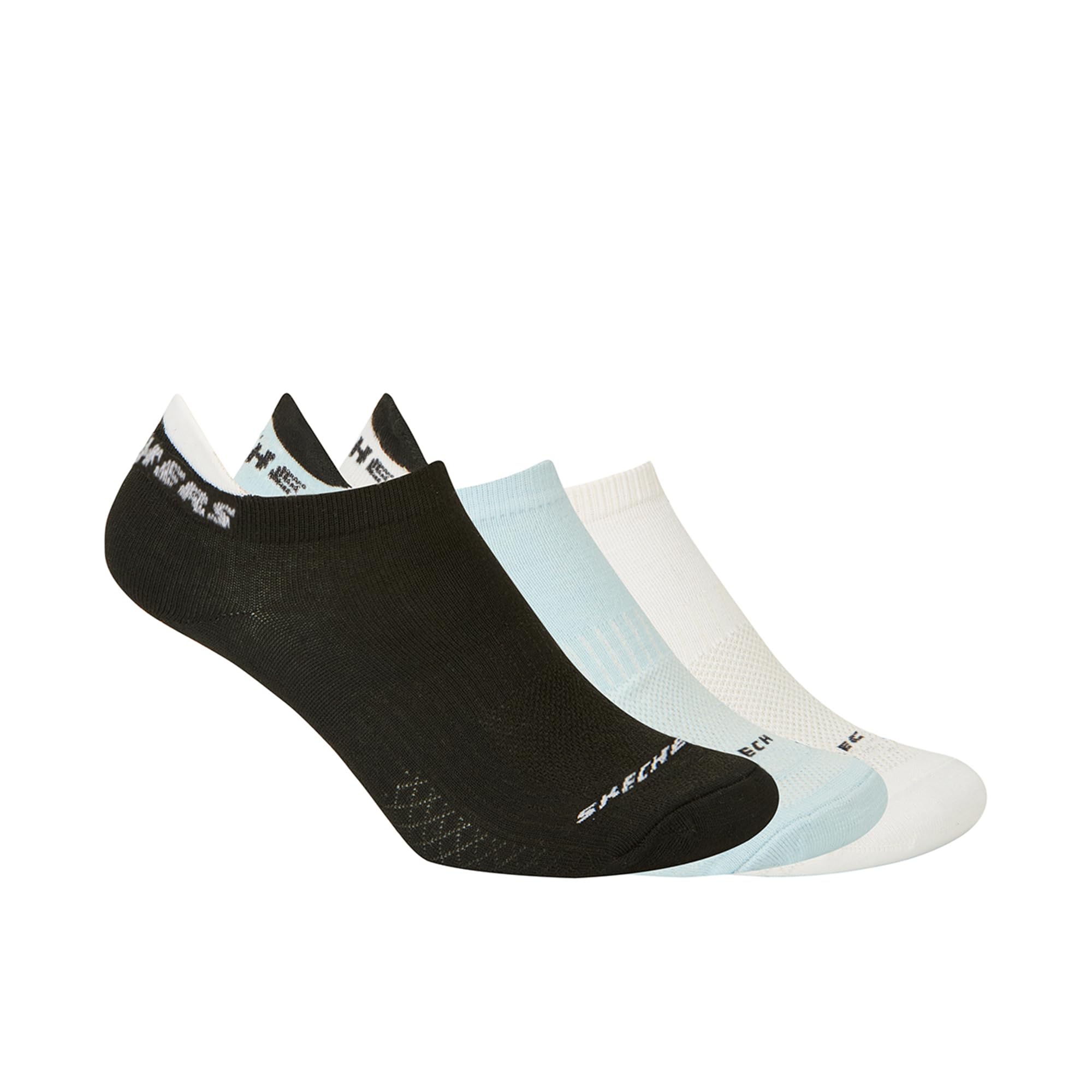 skechers Women 3PK PERFORMANCE NON TERRY LOWCUT SOCKS-picture-14