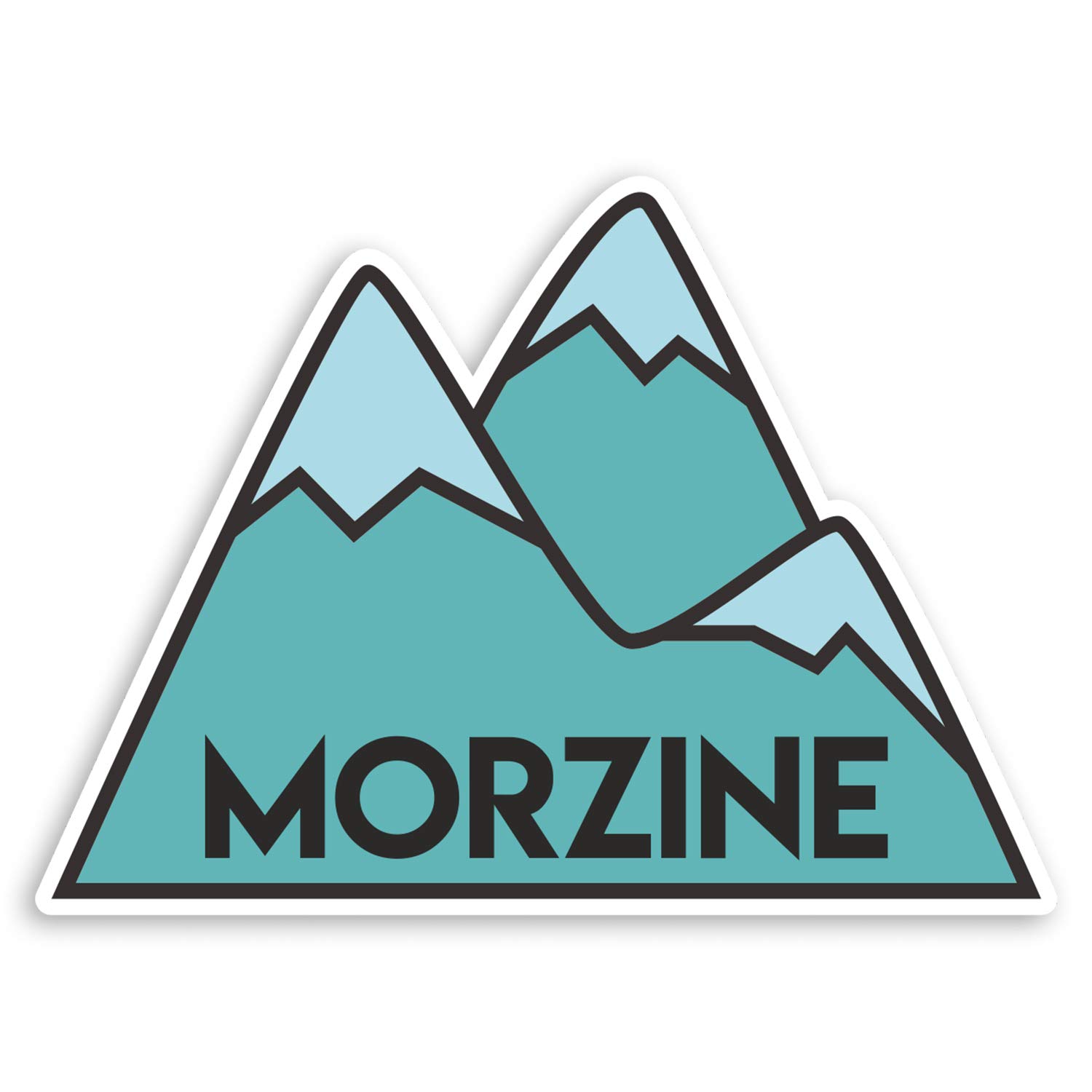 2 x 10cm Morzine France Vinyl Stickers - Ski Mountain Luggage Sticker #31601 (10cm Wide)